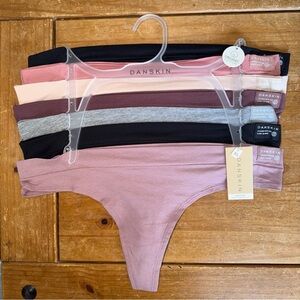 NWT 7-Pack Danskin Organic Cotton Thong Set